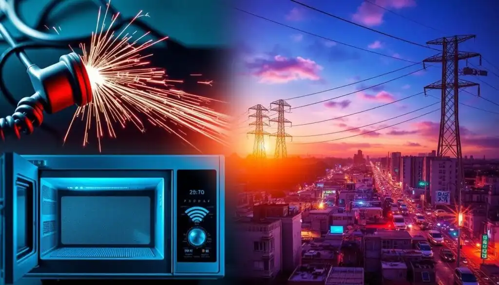 causas da interferência eletromagnética