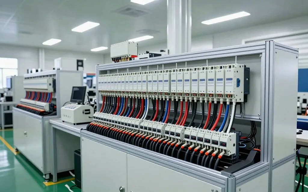 cabo blindado para automação conectado a painel industrial